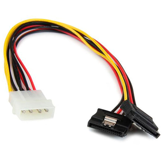 Adaptador Startech Cable 30cm Divisor de 4 Pines LP4 a Doble SATA Cierre Seguridad Pestillo Latches Modelo PYO2LP4LSATA