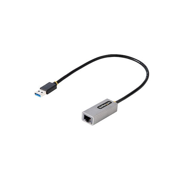 Adaptador StarTech USB a Ethernet USB 3.0 a Ethernet Gigabit Para Laptops con Cable Incorporado de 30cm Adaptador USB a