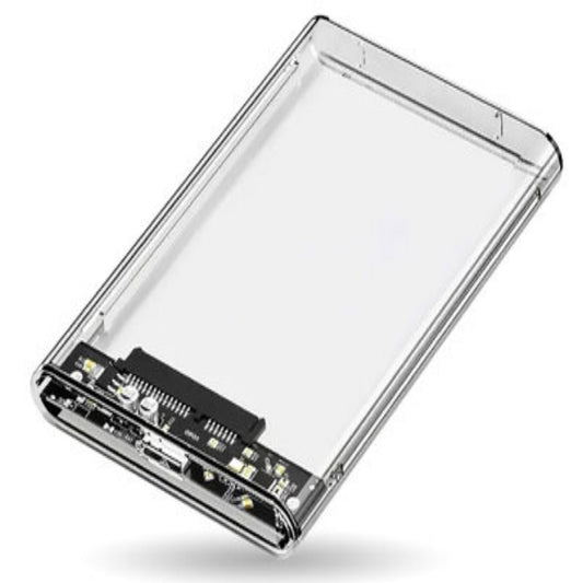 Gabinete glass para disco duro SSD SATA interfaces internas I II y III 2.5pulg USB V3.0 modelo 6007587