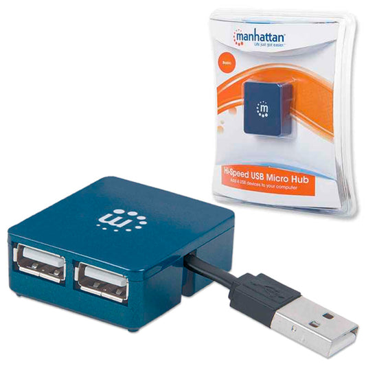 HUB USB V2.0 4 PUERTOS MICRO