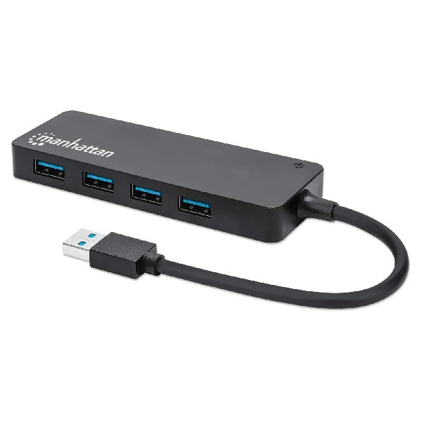 HUB MANHATTAN USB V3.0 4 PTOS AH SIN FUENTE