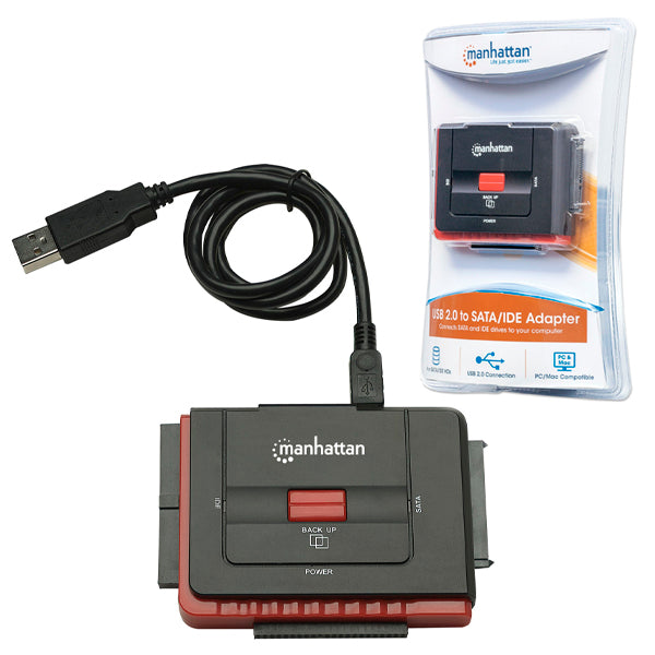 ADAPTADOR MANHATTAN USB PARA DISCO EXT SATA/IDE