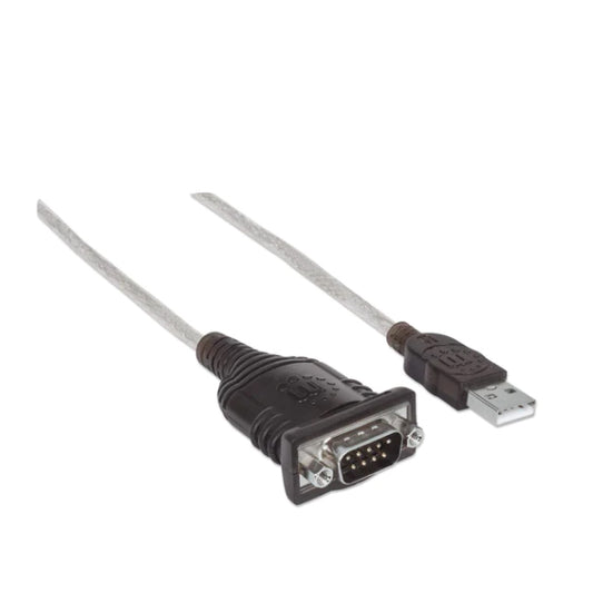 Convertidor Manhattan USB a SERIAL DB9M en bolsa