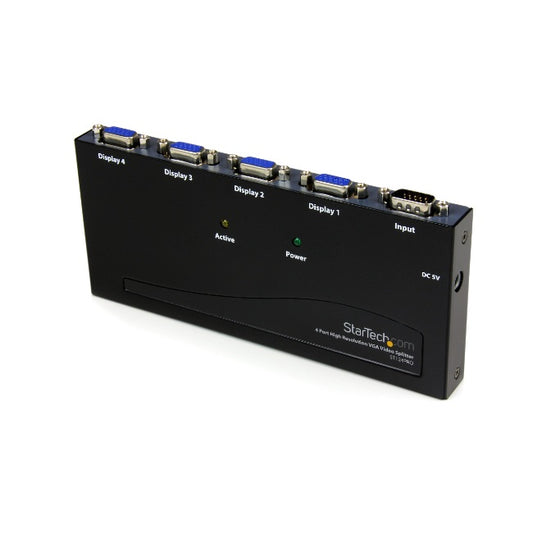 Divisor de Video Startech VGA de 4 puertos 350MHz Splitter Multiplicador 4 Salidas HD15 Modelo ST124PRO