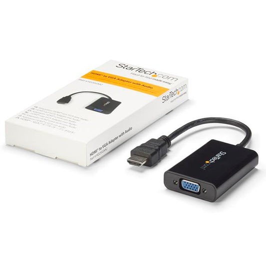 CONVERTIDOR ADAPTADOR HDMI A VGA DB15 CON AUDIO 1920X1200