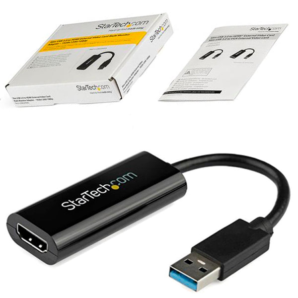 ADAPTADOR STARTECH DE VIDEO CONVERTIDOR USB 3.0 A HDMI CABLE