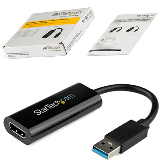 Adaptador Startech USB 3.0 a HDMI 1920x1200 60Hz Solamente para Windows Modelo USB32HDES
