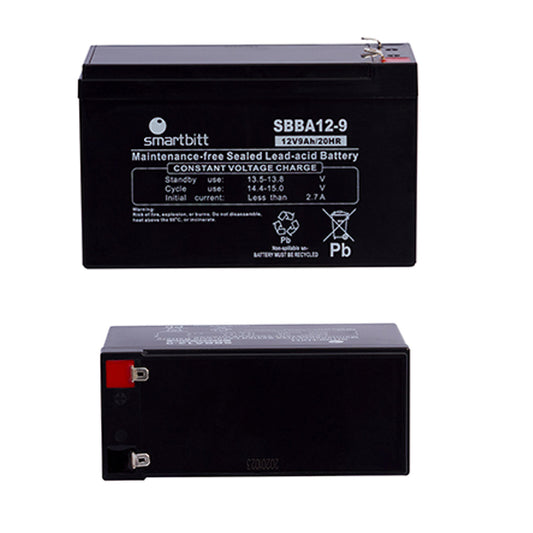 Batería Smarbitt SBBA12-9 sellada de repuesto para UPS 12V/9AH tecnología VRLA medidas 151x65x100mm