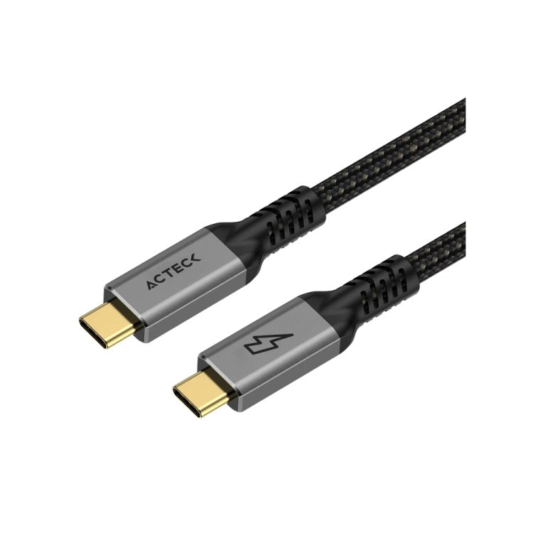 Cable Acteck de 1m 20Ggps 240W 4K/16K 120Hz/60 Hz USB C 3.2 Lynx Pro CC824 Power Delivery titanio AC-945103