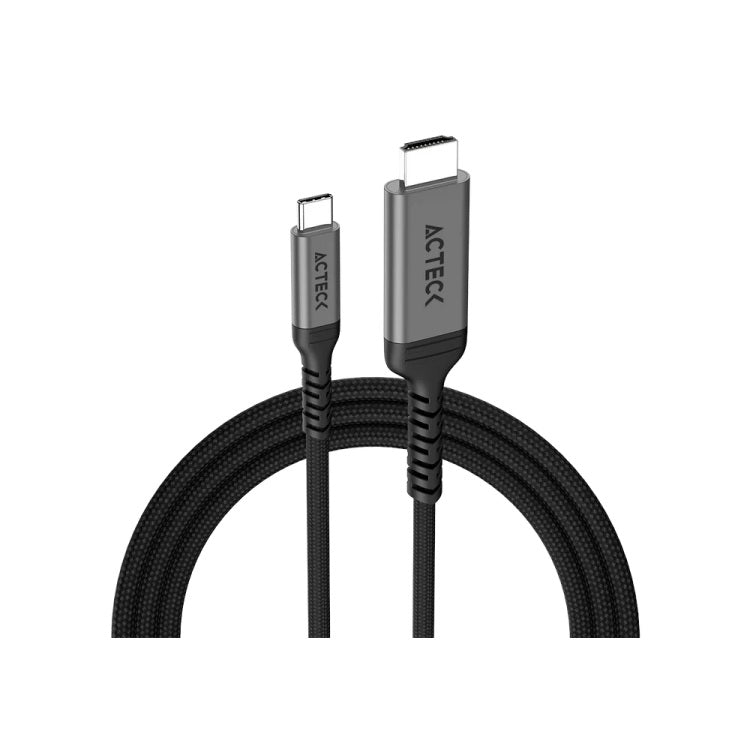 Cable Acteck de 1m 4K 60Hz USB C-HDMI 2.0 Lynx Plus CC520 Power Delivery titanio AC-945189