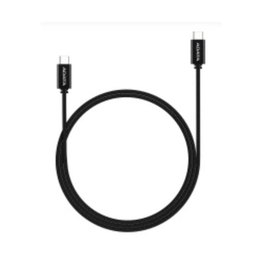 Cable ADATA USB C a USB C 10GBps 1m negro magnetic CACCU3-100W-100AN-BK