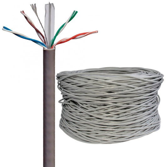 BOBINA BELDEN CABLE UTP CAT6E USO INTERIOR GRIS 2412008A1000 / 305 MTS/100% COBRE 223AWG/ INTERIOR CMR