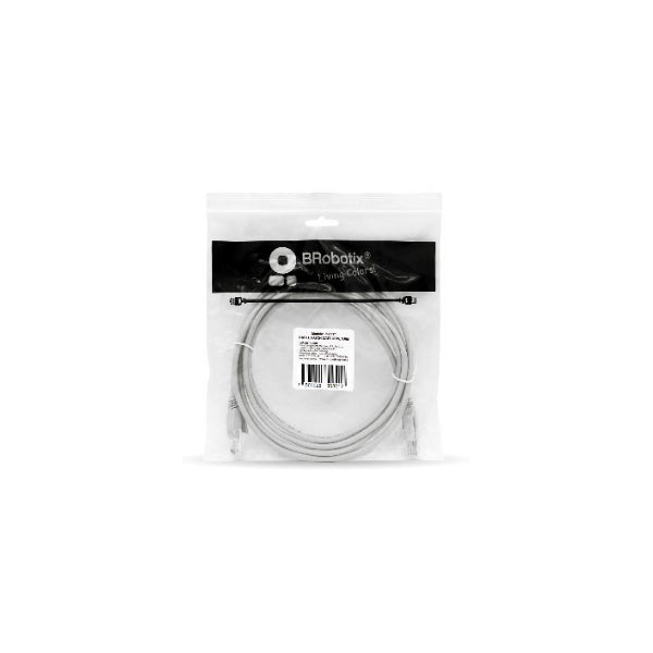 Cable Brobotix de patch CAT6 UTP color Gris 1.0m ( 3.3FT)