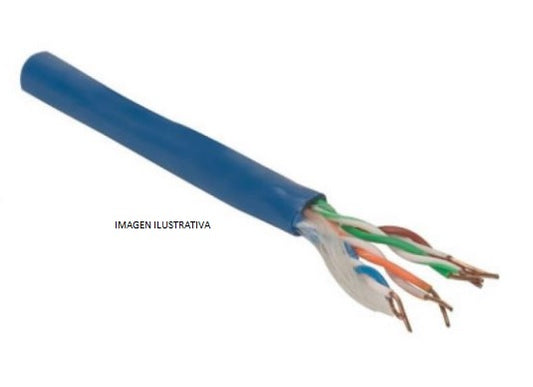 Bobina Intellinet CAT 6 305m Azul 100% Cobre Solida