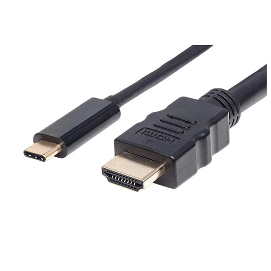 Cable Manhattan USB C a HDMI 2m v3.1 4K Negro