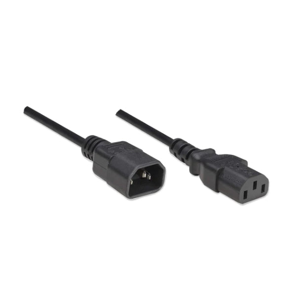Cable Manhattan de corriente Extension de monitor a CPU 1.8m Negro