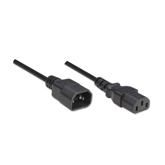 Cable Manhattan de corriente Extension de monitor a CPU 1.8m Negro