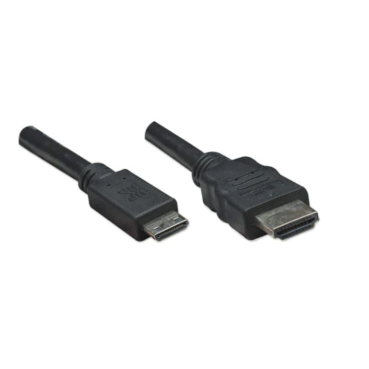 Cable Manhattan HDMI a Mini HDMI 1.8metros color negro