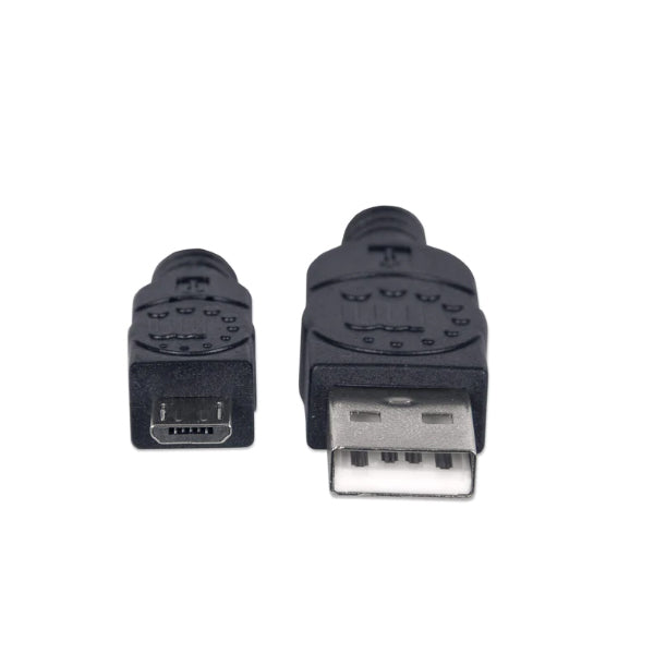 Cable Manhattan USB A a USB MicroB 1m Negro