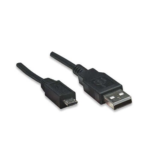 Cable Manhattan USB A a Micro USB 1.8m Negro