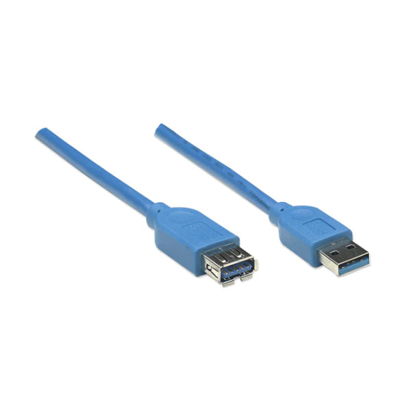 Cable Manhattan Extension USB V3.0 2.0m Azul