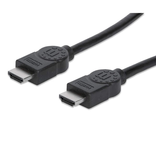 Cable Manhattan HDMI 15m 4K 60Hz Blindado con Ethernet Negro