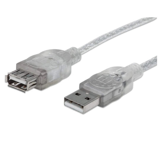 Cable Manhattan Extension USB 4.5m Plata