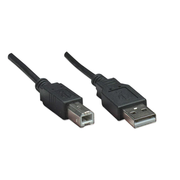 Cable Manhattan para Impresora USB A a USB B 1.8m Negro 12Mbps