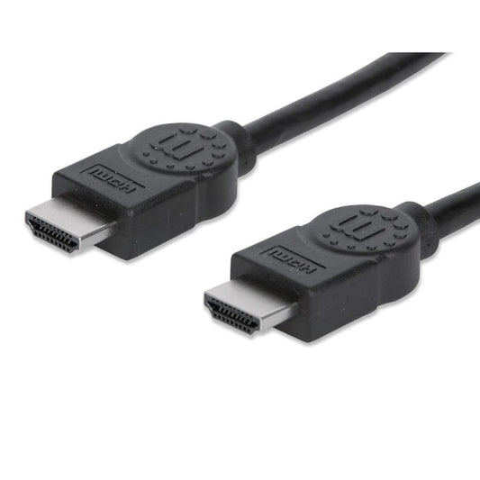 Cable Manhattan HDMI 7.5m 4K 60Hz 3D Blindado con Ethernet Negro