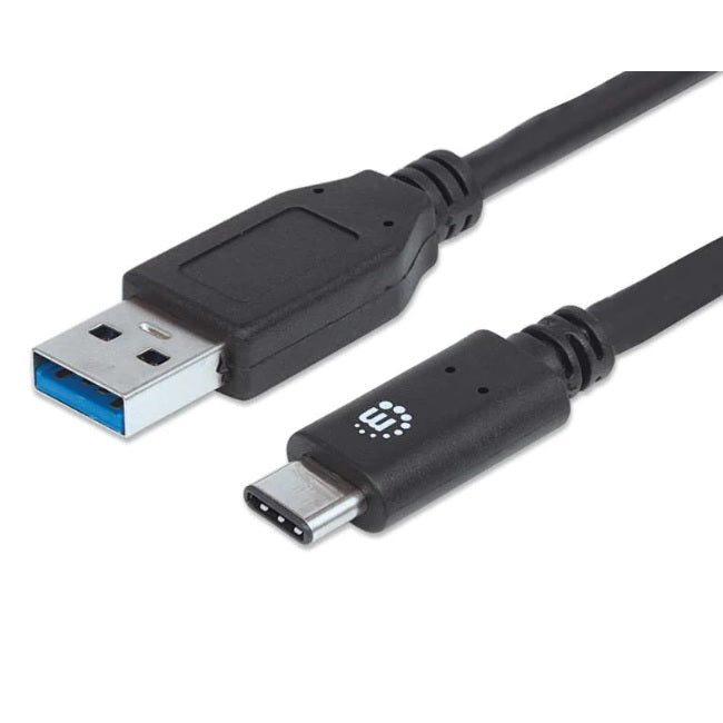 Cable Manhattan USB-C V3.1 C-A 1M Negro