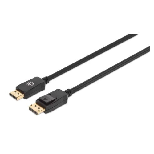 CABLE MANHATTAN DISPLAYPORT V1.4 M-M 1M NEGRO 8K 60HZ