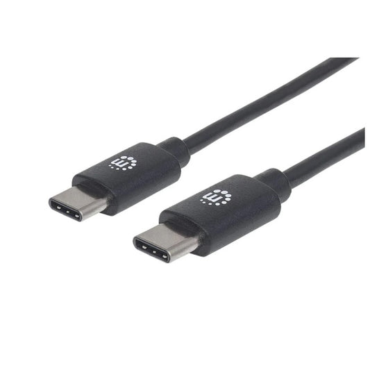 Cable Manhattan USB C M-M Alta Velocidad 50cm Negro