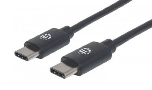 CABLE MANHATTAN USB-C CM-CM 3M V2 NEGRO