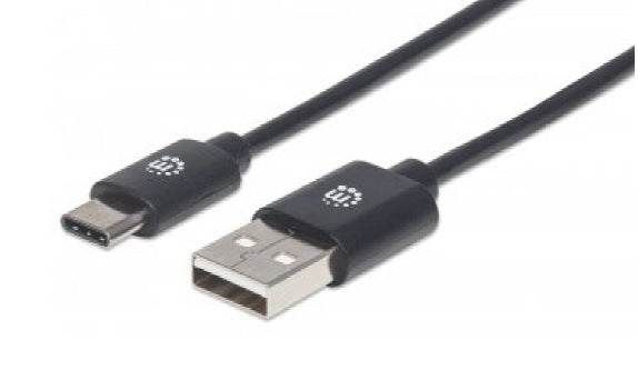 CABLE MANHATTAN USB-C AM-CM 3M V2 NEGRO