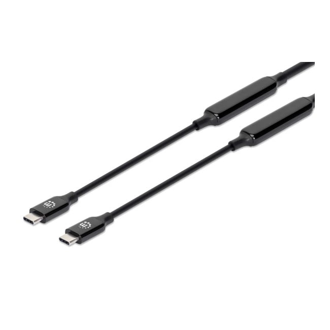 Cable Manhattan dispositivo activo USB C 3.2 M-M Gen 2 3m Negro