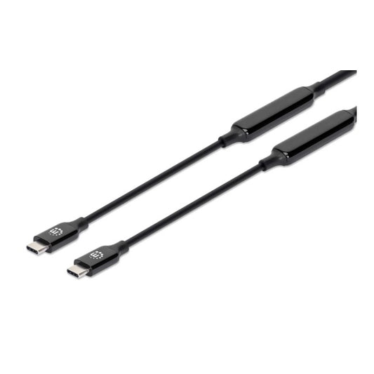 Cable Manhattan dispositivo activo USB C 3.2 M-M Gen 2 3m Negro