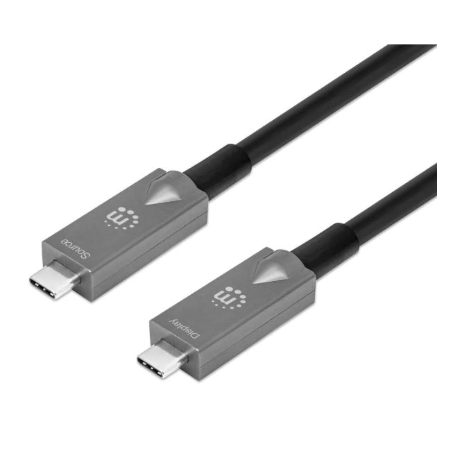 Cable Manhattan USB C de fibra optica (AOC) 3.2 Gen 2 7.5m SuperSpeed+