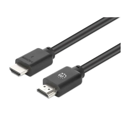 Cable Manhattan HDMI 1m 4K 60Hz 3D contactos chapados en oro doble blindaje