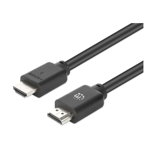 Cable Manhattan HDMI 1.5m 4K 60Hz 3D con Ethernet Contactos Chapados en Oro Doble Apantallamiento