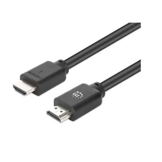 Cable Manhattan HDMI 1.5m 4K 60Hz 3D con Ethernet Contactos Chapados en Oro Doble Apantallamiento