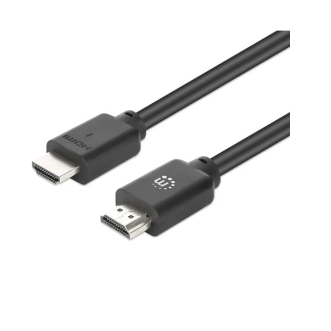 Cable Manhattan HDMI 5m 4K 60Hz 3D con Ethernet Contactos Chapados en Oro Doble Apantallamiento