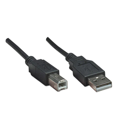 Cable Manhattan USB A a B 50cm negro 480 Mbps