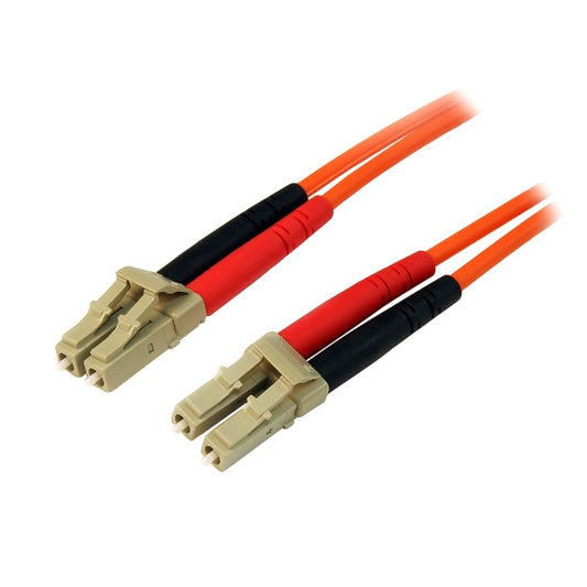 Cable Startech 50FIBLCLC2 2 m red multimodo duplex fibra optica LC-LC 50/125 patch duplex 10Gbit/s cable de conexión LSZH - 50/125 naranja
