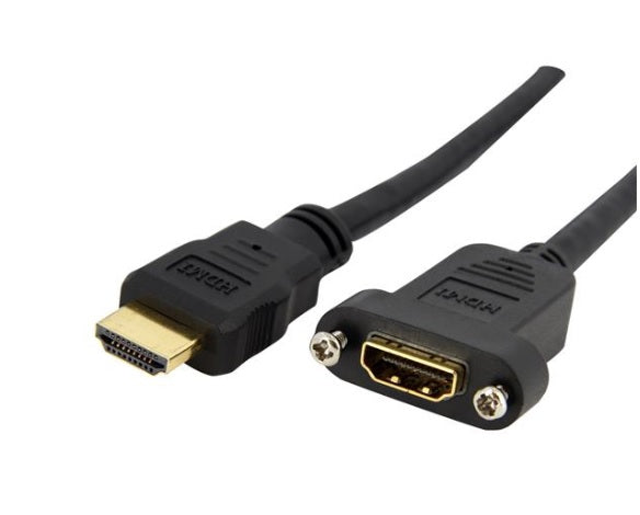 CABLE STARTECH HDMI DE 91CM PARA MONTAJE EN PANEL CABL HEMBRA A MACHO