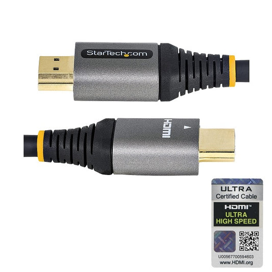 Cable Startech HDMI 2.1 Certificado de Ultra Alta Velocidad 48Gbps 8K 60Hz/4K 120Hz/HDR10+ - eARC-Cubrimiento de TPE de 50cm Modelo HDMM21V50CM