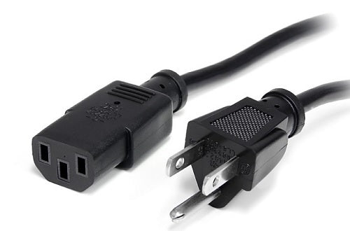 Cable Startech de 3m de Alimentacion de Computadora NEMA 5-15P a C13 10A 125V 18AWG Cable de Alimentacion de Repuesto para Impresora Computadora o Monitor UL Modelo PXT101_10