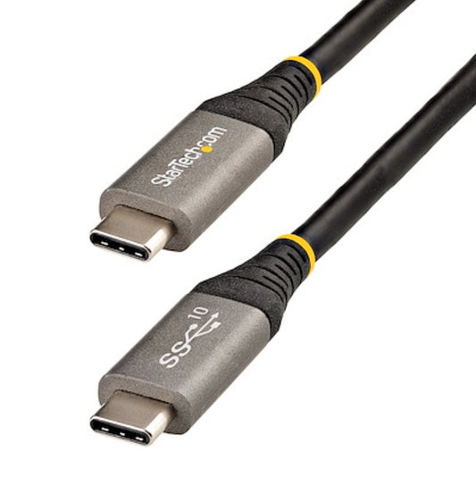 Cable StarTech de 1M USB-C de 10Gbps - Cable USB Tipo C Certificado por USB-IF - Cable USB Tipo C USB 3.1/3.2 Gen 2 con Carga Por