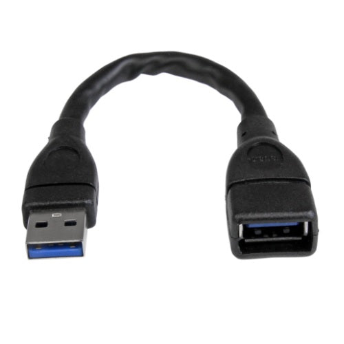 CABLE STARTECH EXTENSOR DE 15CM NEGRO ALARGADOR USB 3.0 - ALARGADOR USB 3.0 SUPERSPEED
