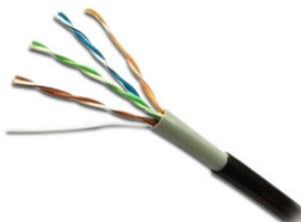 BOBINA SAXXON CABLE UTP NEGRO OUTPCAT5ECOPEXT- / CATEGORIA 5E / 100% COBRE /BOBINA 305 MTS/4 PARES