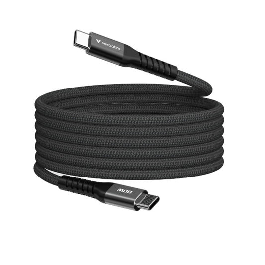Cable magnetico Verbatim carga USB-C 60W modelo VB31859 color Negro de 120 cm